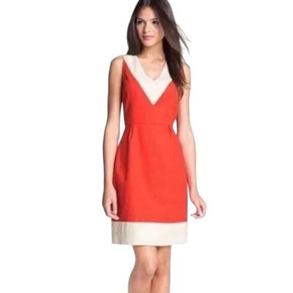 Kate Spade Dresses & Skirts - Kate Spade Sleeveless Linen Dress James Red Oat 2
